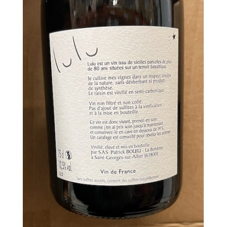 Domaine De La Boh Me Vin De France Rouge Lulu