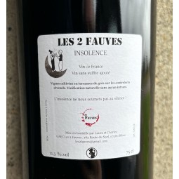 Les 2 Fauves Vin de France rouge Insolence 2023