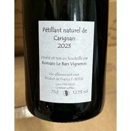 Romain Le Bars Vin de France rosé pet nat Carignan 2023