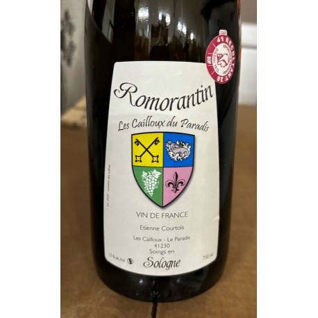 Les Cailloux du Paradis Vin de France blanc Romorantin 2022 Les Cailloux du Paradis Vin de France blanc Romorantin 2022