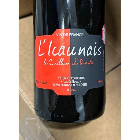 Les Cailloux du Paradis Vin de France rouge L'Icaunais 2022