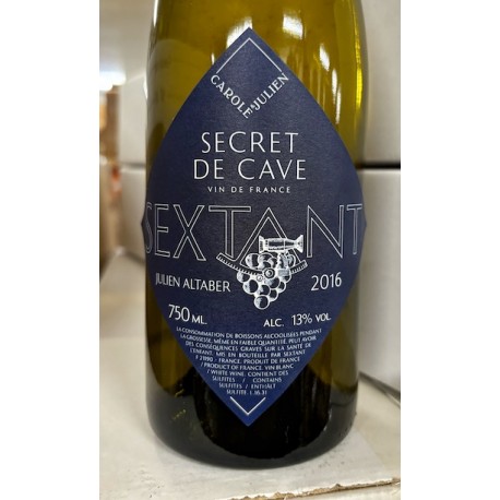 Sextant Vin de France blanc Intuition Secret de Cave 2016