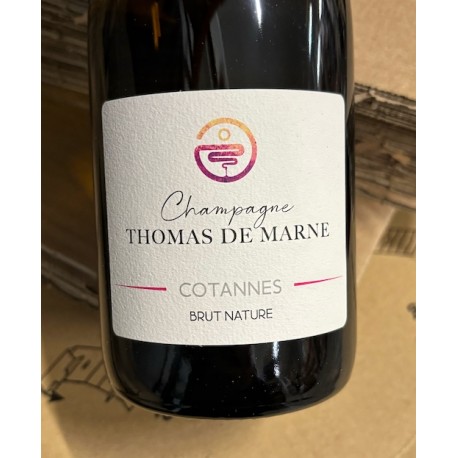 Thomas de Marne Champagne Blanc des Noirs Zéro Dosage Cotannes 2019 Magnum