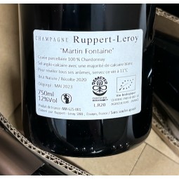 Ruppert-Leroy Champagne Blanc de Blancs Brut Nature Martin-Fontaine 2020