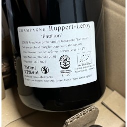 Ruppert-Leroy Champagne Blanc de Noirs Brut Nature Papillon R20 dég. 10/22