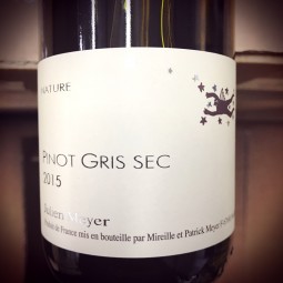 Domaine Julien Meyer Vin de France blanc Pinot Gris Sec 2015