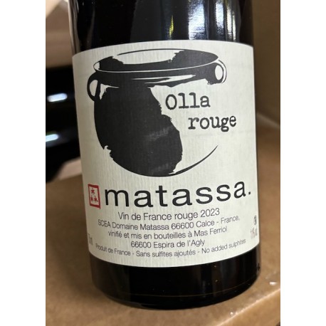 Domaine Matassa Vin de France rouge Olla 2023