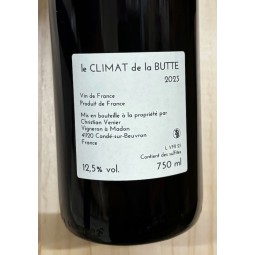 Chriostian Venier Vin de France rouge Climat de la Butte 2023