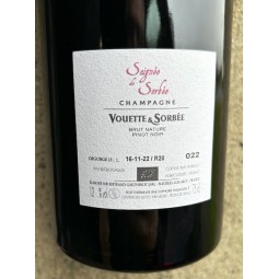 Domaine Vouette & Sorbée Champagne rosé Brut Nature Saignée de Sorbée R20