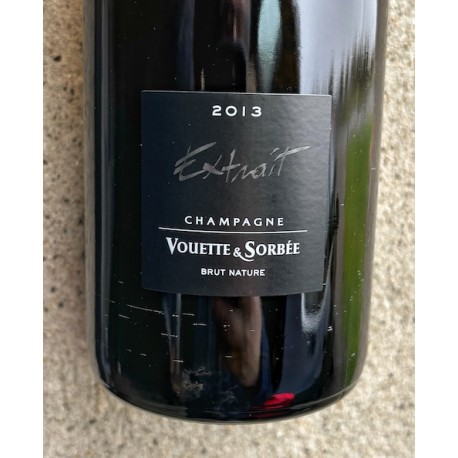 Domaine Vouette & Sorbée Champagne Brut Nature Extrait 2013