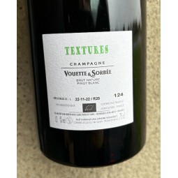 Domaine Vouette & Sorbée Champagne Brut Nature Textures R20