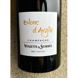 Domaine Vouette & Sorbée Champagne Brut Nature Blanc de Blancs Blanc d'Argile R20