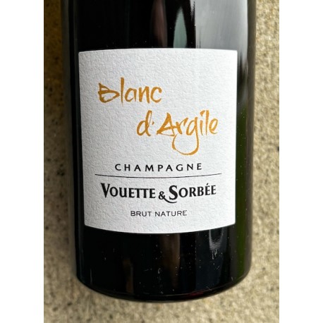 Domaine Vouette & Sorbée Champagne Brut Nature Blanc de Blancs Blanc d'Argile R20