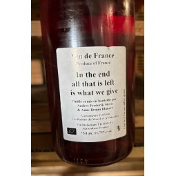 Anders Frederik Steen & Anne Bruun Blauert Vin de France rosé In the End All that is Left is what we give 2023