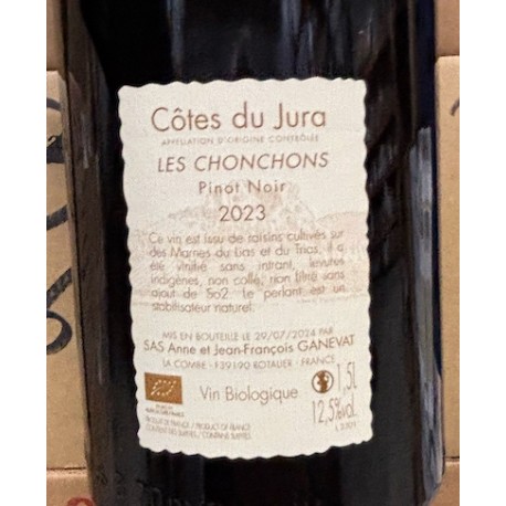 Anne & Jean-François Ganevat Côtes du Jura Pinot Noir Les Chonchons 2023 magnum Anne & Jean-François Ganevat Côtes du Jura Pinot Noir Les Chonchons 2023 magnum