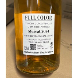 Benoit Arletaz Vin de France blanc Full Color Muscat 2024