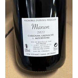 Benoit Arletaz Vin de France rouge Manon 2022