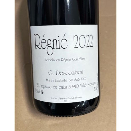 Domaine Descombes Régnié Vieilles Vignes 2022 Domaine Descombes Régnié Vieilles Vignes 2022