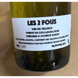Patrick Bouju Vin de France blanc Les Deux Fous 2023