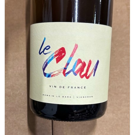 Romain Le Bars Vin de France blanc Le Clau 2024