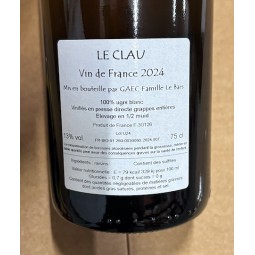 Romain Le Bars Vin de France blanc Le Clau 2024