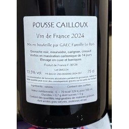 Romain Le Bars Vin de France rouge Pousse-Cailloux 2024