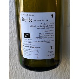 Andrea Calek Vin de France blanc Blonde 2024