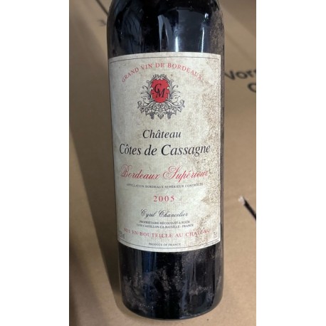 Château Côtes de Cassagne Bordeaux Supérieur 2005 Château Côtes de Cassagne Bordeaux Supérieur 2005