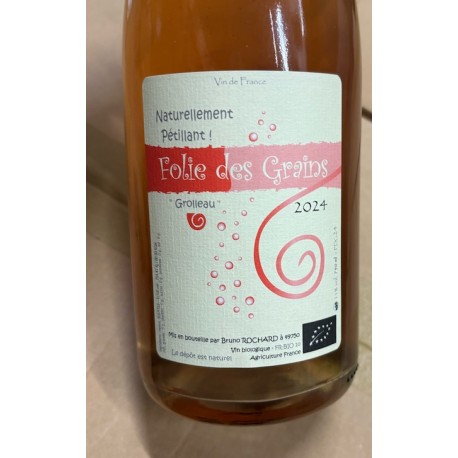 Bruno Rochard Vin de France rosé pet nat Folie des Grains 2024 Bruno Rochard Vin de France rosé pet nat Folie des Grains 2024