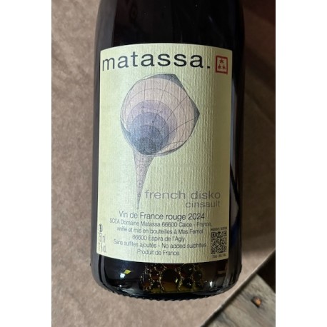 Domaine Matassa Vin de France rouge French Disko 2024 Domaine Matassa Vin de France rouge French Disko 2024