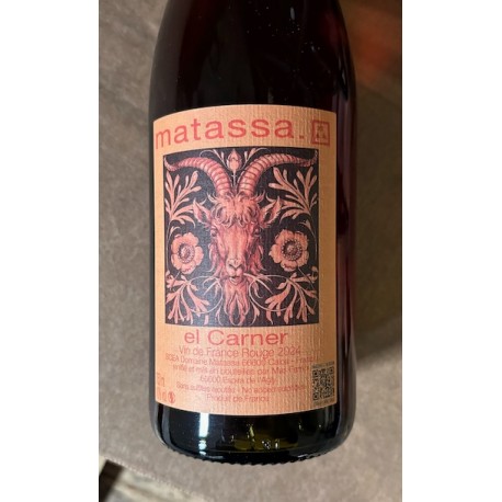 Domaine Matassa Vin de France rouge El Carner 2024 Domaine Matassa Vin de France rouge El Carner 2024