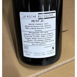 La Roche Buissière Vin de France rouge Petit Jo 2023
