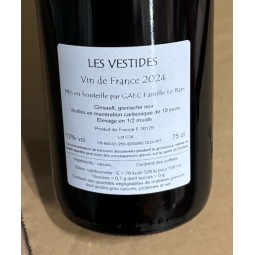 Romain Le Bars Vin de France rouge Les Vestides 2024