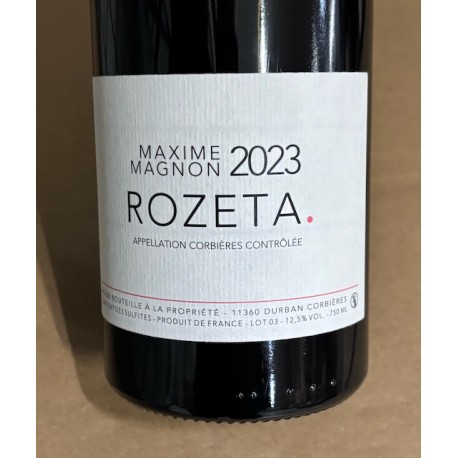 Maxime Magnon Corbières Rozeta 2023