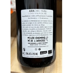 Les Chemins de l'Arkose Côtes d'Auvergne rouge L'Arkose 2022