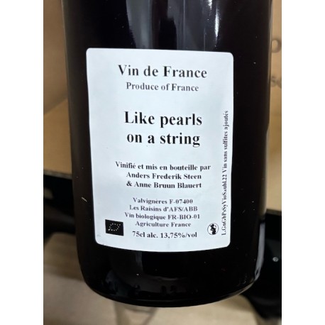 Anders Frederik Steen & Anne Bruun Blauert Vin de France rouge Like Pearls on a String 2022