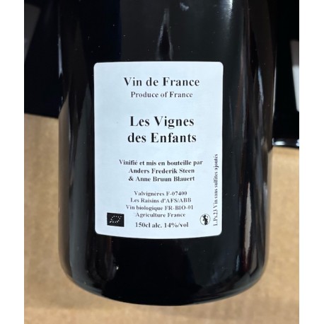 Anders Frederik Steen & Anne Bruun Blauert Vin de France rouge Les Vignes des Enfants 2023 magnum