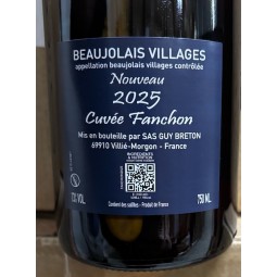 Domaine Guy Breton Beaujolais-Villages Primeur Fanchon 2025