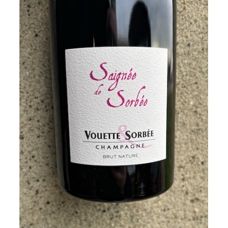 Domaine Vouette & Sorbée Champagne rosé Brut Nature Saignée de Sorbée R20