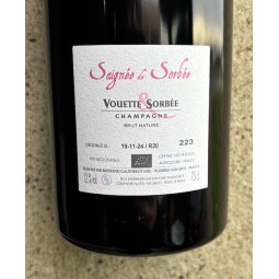 Domaine Vouette & Sorbée Champagne rosé Brut Nature Saignée de Sorbée R20
