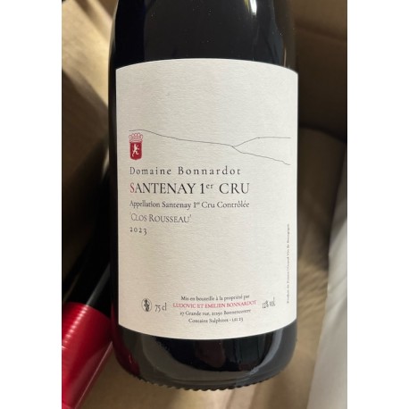 Domaine Bonnardot Santenay 1er Cru Clos Rousseau 2023