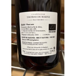 Thomas de Marne Champagne rosé Zéro Dosage Elion (R22)