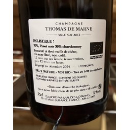 Thomas de Marne Champagne Sélection de Terroir Zéro Dosage Holistique (r20