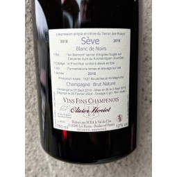 Olivier Horiot Champagne Brut Nature Blanc de Noirs Sève En Barmont 2018