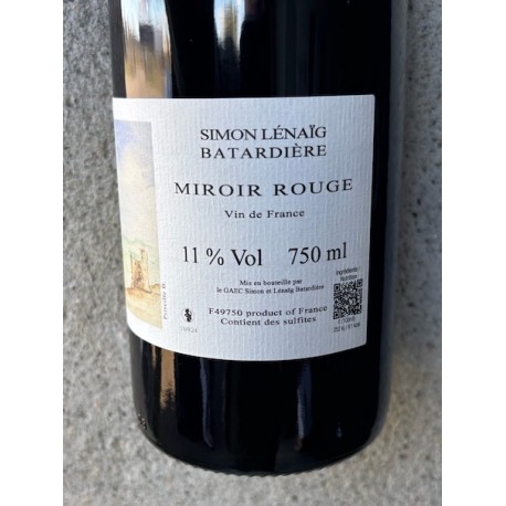 Lénaïg et Simon Batardière Vin de France rouge Miroir 2024