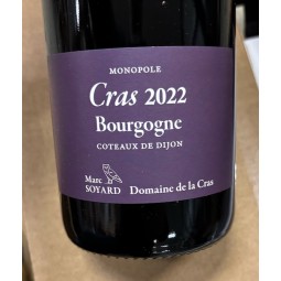 Domaine de la Cras Bourgogne Coteaux de Dijon rouge Cras Monopôle 2022