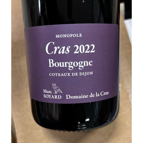 Domaine de la Cras Bourgogne Coteaux de Dijon rouge Cras Monopôle 2022