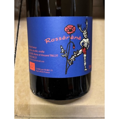 Marie et Vincent Tricot Vin de France blanc Rasséréné 2023