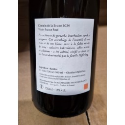 Domaine de l'Anglore Vin de France rosé Chemin de la Brune 2024