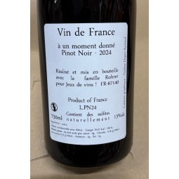 Kumpf & Meyer Jeux de Vins Alsace Pinot Noir À un Moment Donné 2024